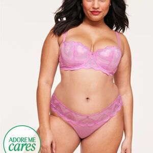 Adore Me Amorina Bra + Panty Set 38DD/L NWT